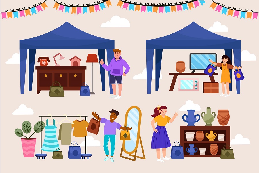 Braderie hem, métropole de lille